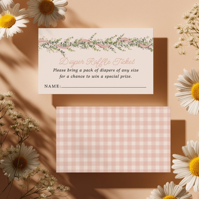Cartão De Informações Silly Goose Baby Shower Diaper Raffle (Criador carregado)