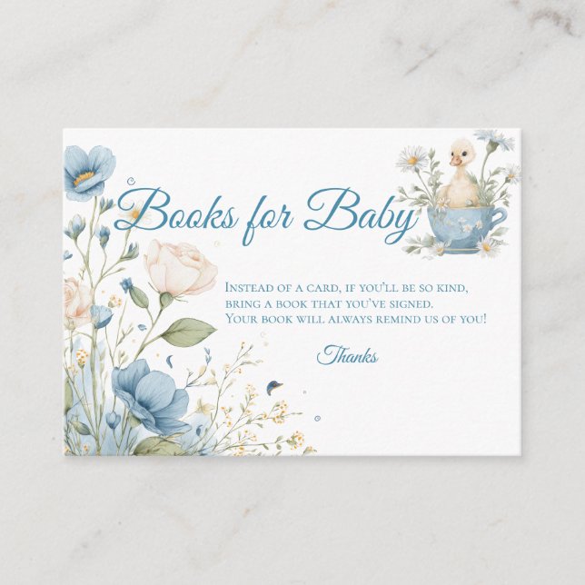 Cartão De Informações Silly Goose Books for Baby Request Card (Frente)