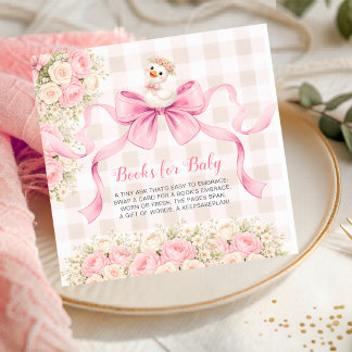 Cartão De Informações Silly Goose Sweetie Goose Rose Books for Baby Card