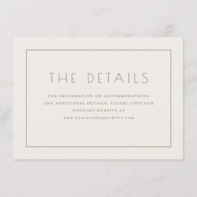 Cartão De Informações Simple White Text Box (Frente)