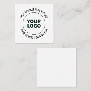Cartão De Informações Simples para Substituir com Seu Logotipo ou Imagem