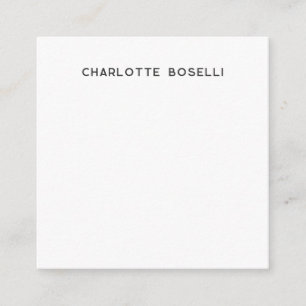 Cartão De Informações Simples profissional clássico elegante minimalista