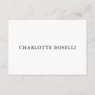 Cartão De Informações Simples profissional clássico elegante minimalista