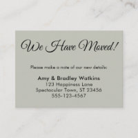 Simples, Sage Green, Mudamos de endereço