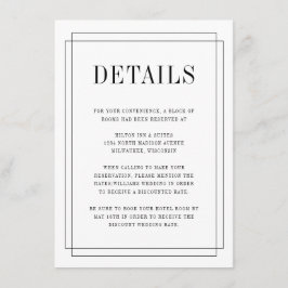 Cartão De Informações simplesmente apaixonada