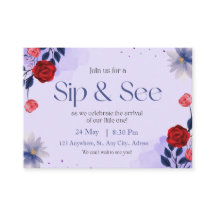 Sip and See Baby Invation, Baby Introduction