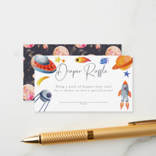 Cartão De Informações Sistema Solar Espacial   Fralda Raffle