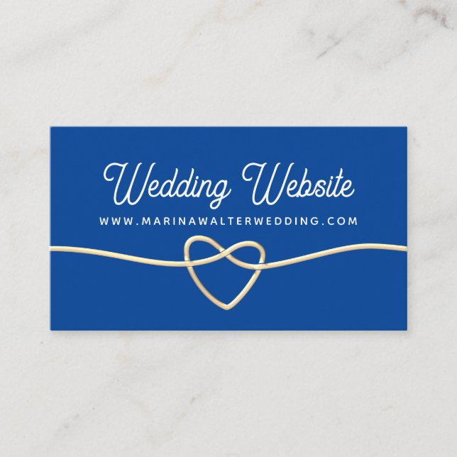 Cartão De Informações Site de Casamento (Frente)