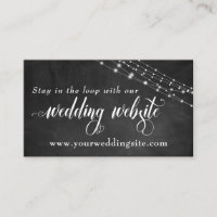 Site de Casamento Chalkboard & Fairy Lights