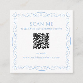 Cartão De Informações Site de Casamento Código QR