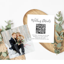 Site de Casamento | Código QR  RSVP de Foto Minima