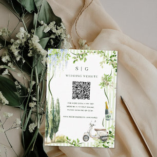 Cartão De Informações Site de Casamento Código QR Scan Foto