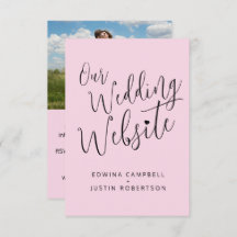 site de casamento coração preto rosa código QR