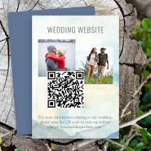 Site de Casamento de Código QR e Foto do Lago de M