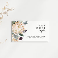 Site de Casamento Floral Branco