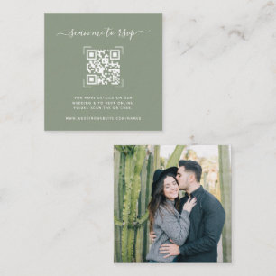 Cartão De Informações Site de Casamento Foto de verificação de código