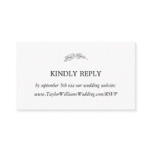 Site de Casamento Minimalista Elegante Mallory RSV