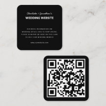 Site de Casamento Online RSVP Código QR Simples Pr