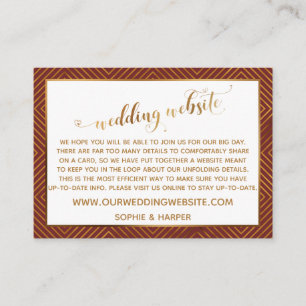 Cartão De Informações Site de Casamento Script Coração de Diamante Doura