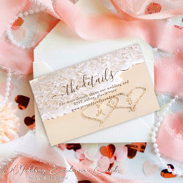 Cartão De Informações Site de Casamento Tropical Beach do Blue Ocean Wav