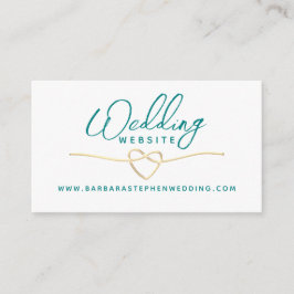 Cartão De Informações Site de Detalhes do Casamento