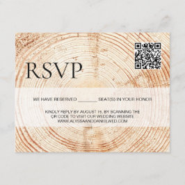 Cartão De Informações Sítio de Casamento da Madeira rustica Código QR rs