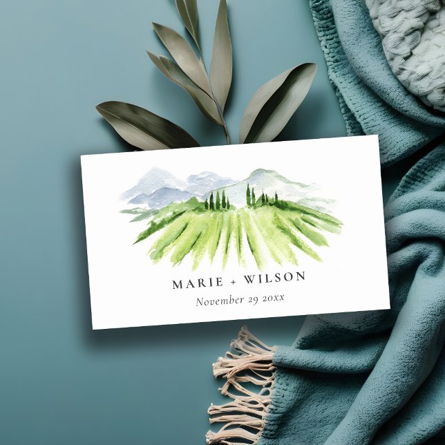 Cartão De Informações Sítio Web Rustic Winery Vineyard Mountain (Criador carregado)