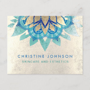 Cartão De Informações skincare e estética