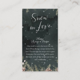 Cartão De Informações Snow In Love
