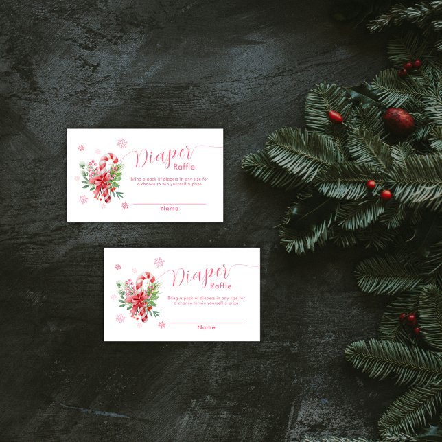 Cartão De Informações Snowflake Festive Candy Books For Baby Shower  (Snowflake Festive Candy Books For Baby Shower Enclosure Card)