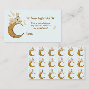Cartão De Informações Sobre a Fralda da Lua Raffle