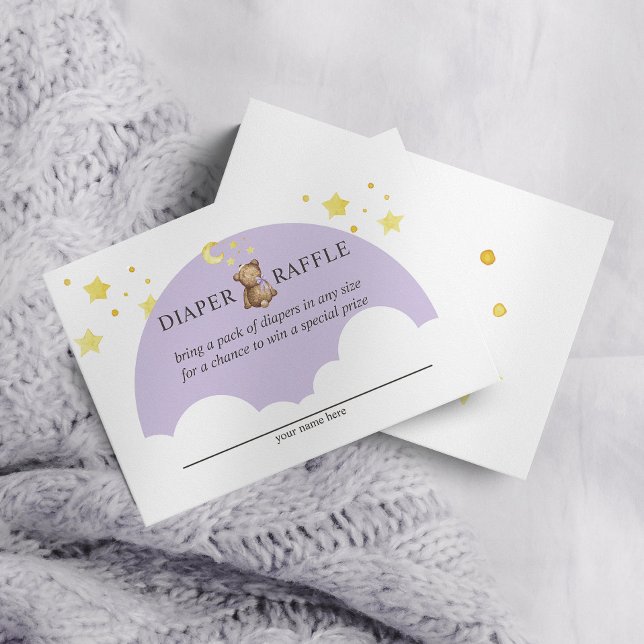 Cartão De Informações Sobre A Lavanda Do Urso Da Lua Raffle (Criador carregado)