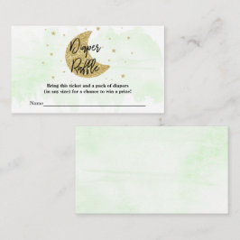 Cartão De Informações Sobre A Lua | Carimbo de Fralda neutro