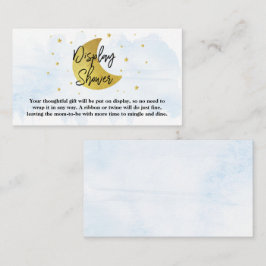 Cartão De Informações Sobre A Lua | Chá de Chá de fraldas para rapazes