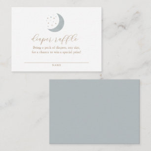Cartão De Informações Sobre o Bilhete de Fralda da Lua Raffle