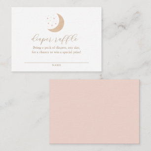 Cartão De Informações Sobre o Bilhete de Fralda da Lua Raffle