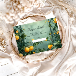 Cartão De Informações Soft Mint Citrus Diapper Raffle