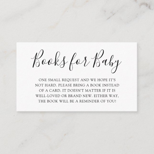 Cartão De Informações Solicitação de chá de fraldas (Frente)