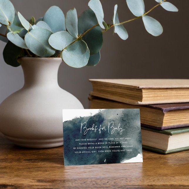 Cartão De Informações Solicitação de Chá de fraldas de Lava Ink (Criador carregado)