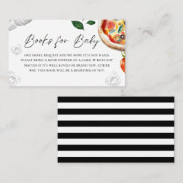 Cartão De Informações Solicitação de Chá de fraldas de pizza