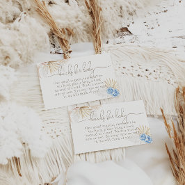 Cartão De Informações Solicitação de Chá de fraldas do Elefante Oh Boy S