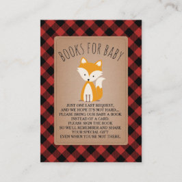 Cartão De Informações Solicitação de Chá de fraldas Fox