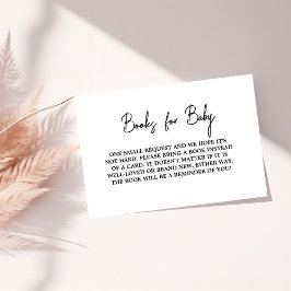 Cartão De Informações Solicitação de Livro Branco e Preto Moderno