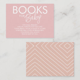 Cartão De Informações Solicitação de Livro Cor-de-rosa e Branco