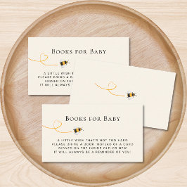 Cartão De Informações Solicitação de Livro de Chás de fraldas de abelhas