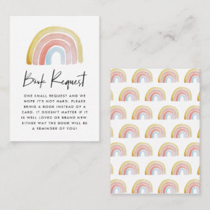 Cartão De Informações Solicitação de Livro de Chás de fraldas do Rain