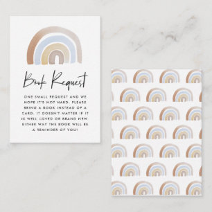 Cartão De Informações Solicitação de Livro de Chás de fraldas do Rain