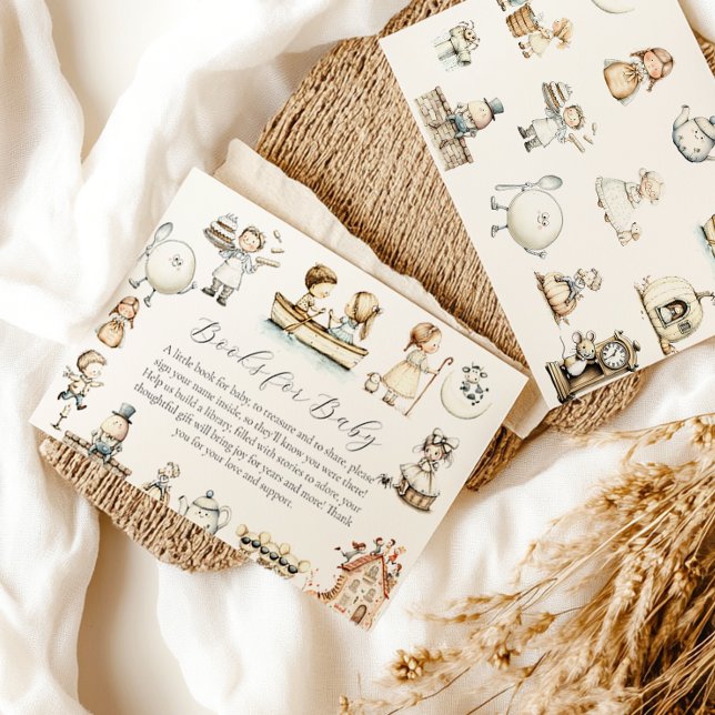 Cartão De Informações Solicitação de livro de Chás de fraldas Rhyme de N (Criador carregado)