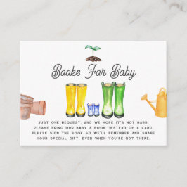 Cartão De Informações Solicitação de Livro de Jardinagem Azul de Prova P