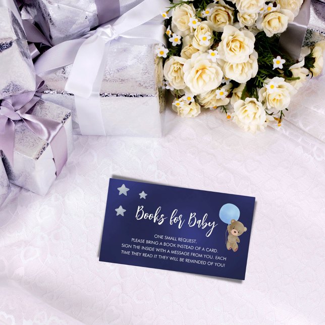 Cartão De Informações Solicitação de livro do ursinho azul (Criador carregado)